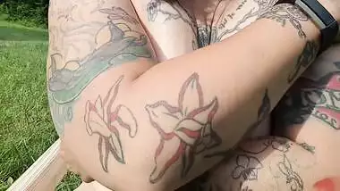 Thick 45yo Curvy Tattooed Milf Plays W Big Oiled Wet Natural Tits Large Nipples