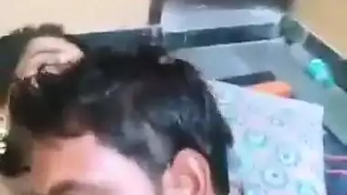 Village couple romantic foreplay