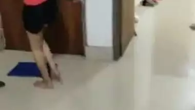 Guy takes camera to follow pretty Desi wife and film porn video