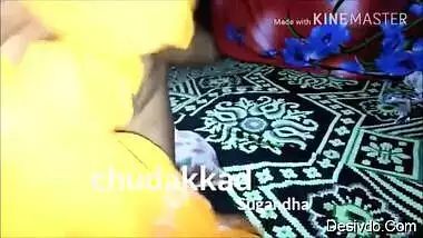 Hot mature wife Sugandha hard fucking by neighbour in yellow saree Part 2