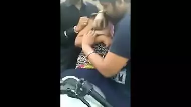 Hot large billibongs desi legal age teenager beauty receives her tits crammed in threesome!