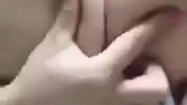 XXX model of Indian origin teases men gently massaging boobs