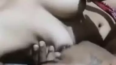 Desi devar wakes up in mood for XXX nipple-sucking so MILF gives boobs