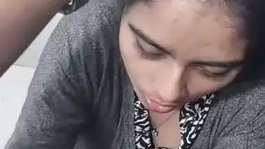 Attractive eyes and boobs of hot Indian girlfriend