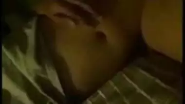 Horny amateur wife XXX playing with her shave Desi cunt at night