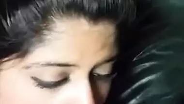 NRI girl sucking her professor’s dick and balls for better marks