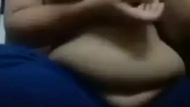 Young woman takes shirt off and exposes saggy boobies in Desi web-show