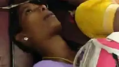 Rubbing hand in boobs side of aunty , Crowd is Advantage