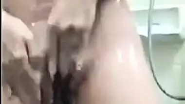 Roomie hopes to enjoy porn fun with Desi girl after she takes a shower