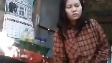 Unsatisfied North East Babe Don’t Have DilDo So She Start Taking Wood Stick in her Pu