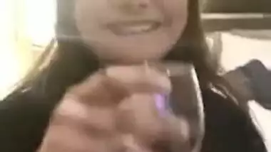 Desi cute XXX girl shows her boobs in video call after sex in a hotel