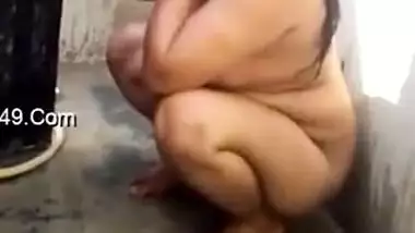 Naked Indian wife is too shy to demonstrate XXX parts on the camera