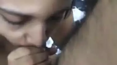 XXX blowjob ends for sed Desi girl with cumshot in sweet mouth