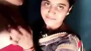 Desi boy begins sex with comely GF by kissing her hard XXX nipples