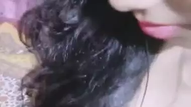 Desi minx with juicy XXX melons touches them becoming in mood for sex