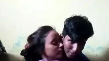 Voluptuous Desi female looks in sex camera while man touches her XXX jugs