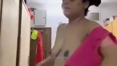 Marathi wife wearing saree after viral nude body showing