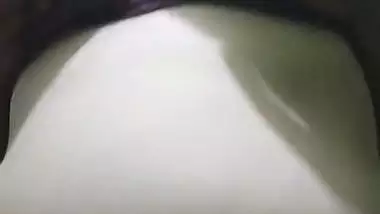 Husband massages wife boobs and sucks in foreplay clip