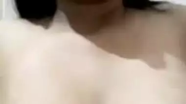 Guy is keen to see Indian lover's boobies and he obtains such a chance