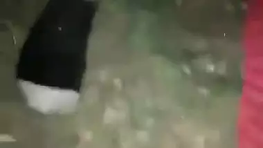 Standing style outdoor chudai with Indian prostitute