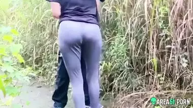 Cute girl with bf caught in jungle illicit taboo sex outdoors. Leaks Desi mms