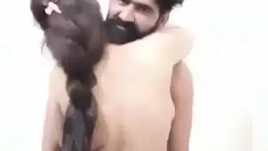 Standing bhabhi stripped fully and fucking in doggy position