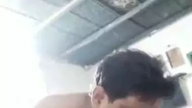 Horny Jija chews big boobs of Sali in a local bf video