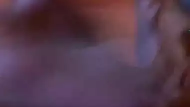 Indian chick flashes her XXX body sitting next to a naked sex stick