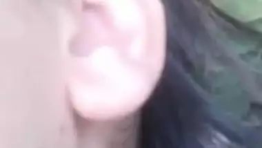 The poor guy bangs a hot desi lady outdoors in the blue film