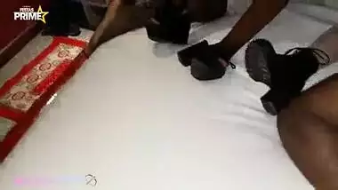 Bela India e Gata Mistica fazem uma brincadeira gostosa e depois entram no Pau co Negoble762