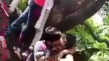 Guys having a good time swap our girls outdoor in the park, Desi XXX mms