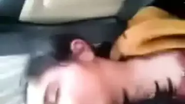 XXX movies of a horny house wife fucking her husband in the car