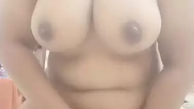 Amazing tits Tamil wife naked dildo masturbation