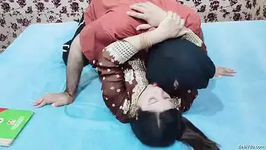 Fat tuition teacher fucked by her naughty student when she in full booze