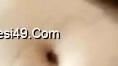 Spouse is horny and the Desi wife strokes his penis with hand