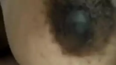 Indian female has natural XXX tits that she uses in her porn show