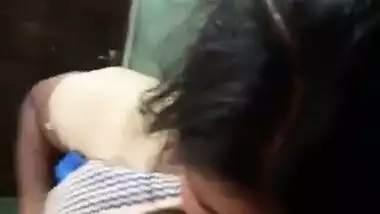 Insistent Indian man coaxes wife to flash boobs for his porn film