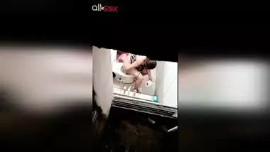 Sexy arab wife takes a piss - spy XXX video from a hotel toilet
