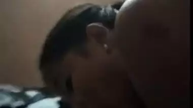 Desi man captures on cam XXX blowjob given by his fatty Desi wife