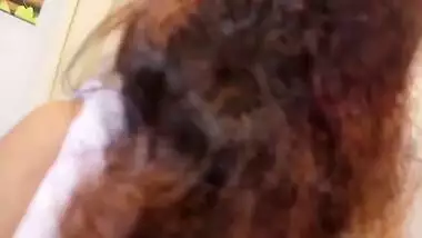 Sri Lankan In Full!!! White Saree Hot Try On Haul With Lovely Fuck