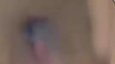 Sexy Indian XXX babe showing boobs and playing with pussy on video call