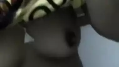 Fast sex clip in which Indian wife is to show XXX tits on cam