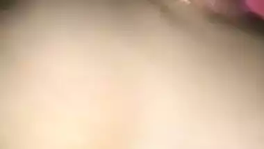 Chubby Desi gal lies naked and permits BF to touch her hairy XXX twat