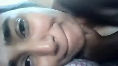 Nude Desi babe teases BF by showing tongue perfect to suck some XXX cock