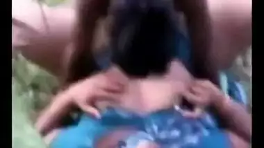 Village hardcore chut chudai of Indian bihari desi girl in forest