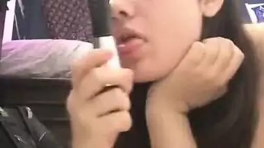 overseas pakistani gorgeous teen insert Torch light in pussy & Ass hole