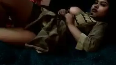 Desi lovely isn't afraid of porn so she easily reveals hot boobies