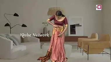 Model Mona Expression Video How to Wear Brown Saree Without Bra Saree Draping Fashi