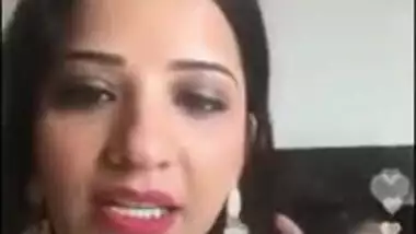 Monalisa Instagram Live with her ID, Cleavage in Nighty ,Big Melons