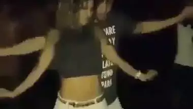 sexy girl grinding her ass on hubby’s dick and legs in club